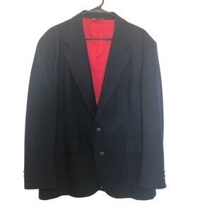 VINTAGE PENDLETON Sport Coat Men's Size 44 Blue Navy 100% Pure Virgin Wool